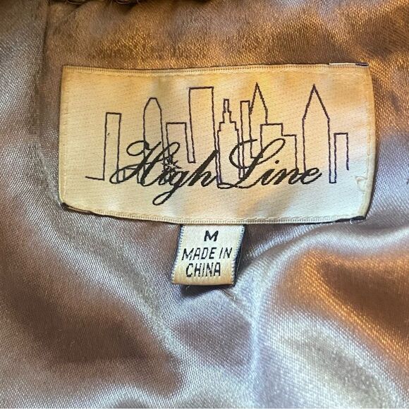 High Line Vintage Southwest Style Coat W/Faux Fur Collar and Cuffs Size Medium - Picture 3 of 16